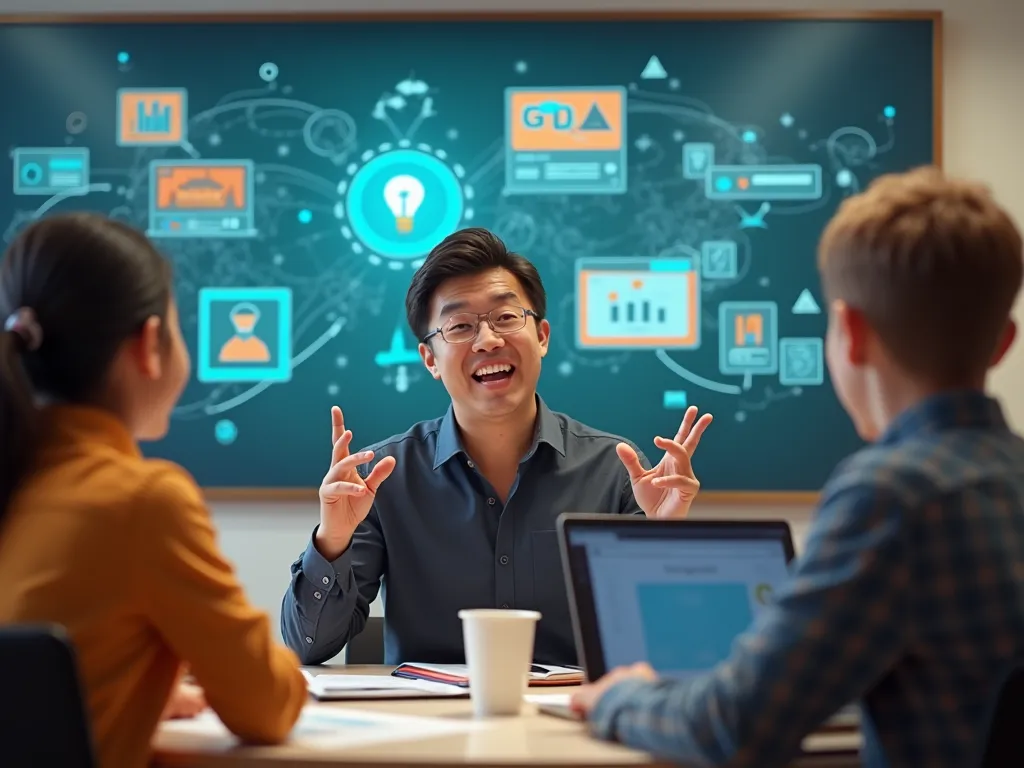 Erudite Tuition tutor inspiring motivated students through engaging learning technique